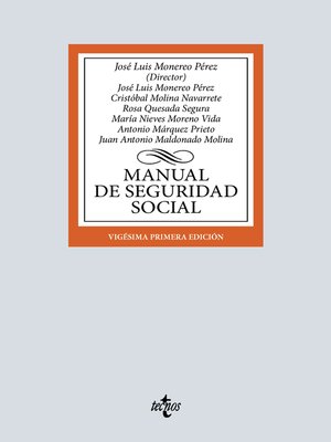 cover image of Manual de Seguridad Social